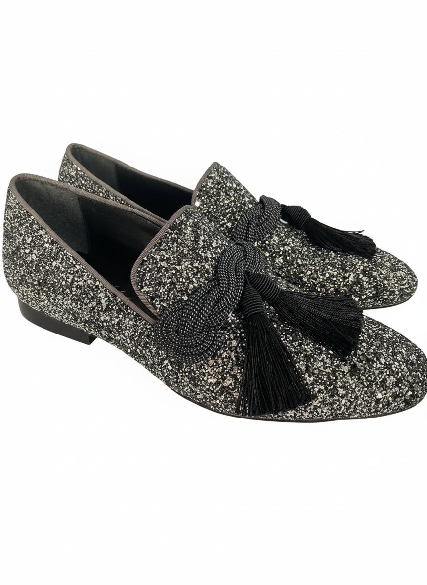 Loafers Argentés Paillettes - Luxurymenwear