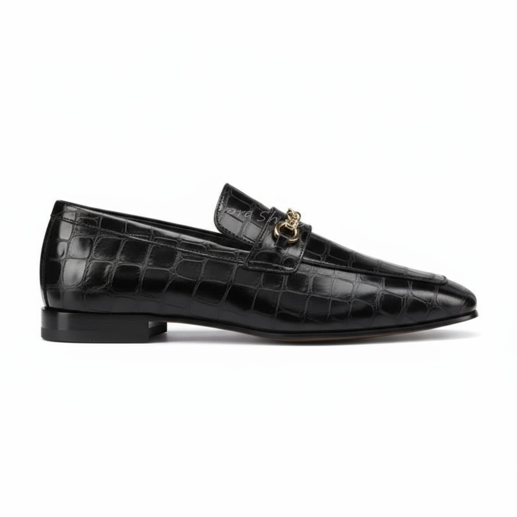 Loafers Chaîne Crocodile - Luxurymenwear