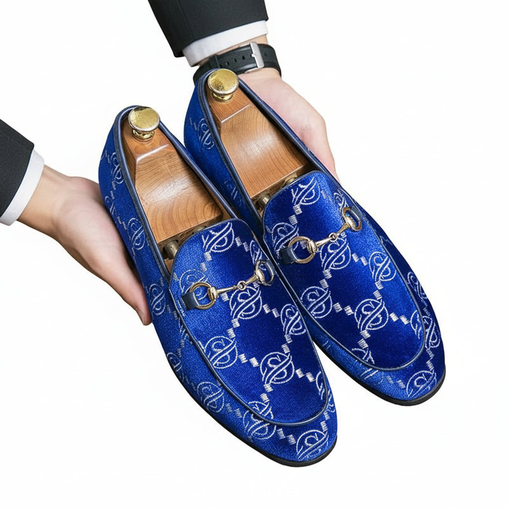 Loafers Bleus Daim - Luxurymenwear